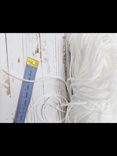 Резинка-шнур 2х3 мм белая