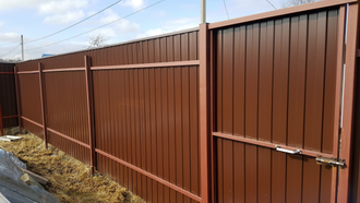 Забор из профлиста в Ангарске