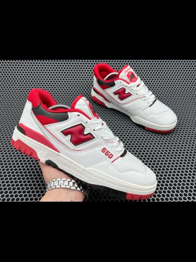 New Balance 550 White Team Red