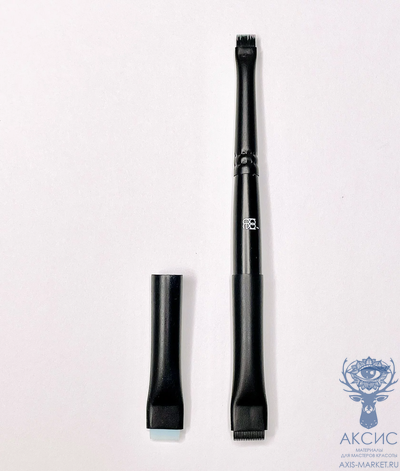 Кисть PACE №1 + доп. аппликатор в черном упругом нейлоне для ламинирования ресниц