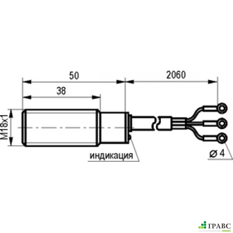 Индуктивный датчик ISB A4A8-31P-5F-LZT1-C-P