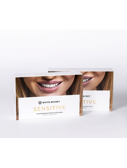 Отбеливающие полоски Sensitive 14 шт, White Secret