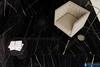 Керамогранит Atlas Concorde Russia Empire Calacatta Black Polished 60x60