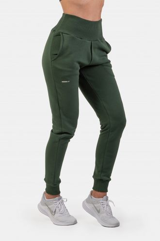 Брюки HIGH-WAIST LOOSE FIT SWEATPANTS "FEELING GOOD" 409 Зеленые