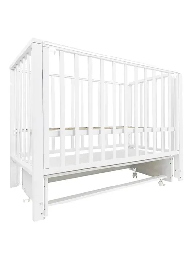 Детская кроватка Indigo Norden маятник (цвет белый)