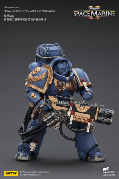 Ультрамарин в тяжелой броне (Warhammer 40K) - КОЛЛЕКЦИОННАЯ ФИГУРКА 1/18 Ultramarines: Heavy Artificer Armor with Relic Multi-Melt (JT02830) - JOYTOY