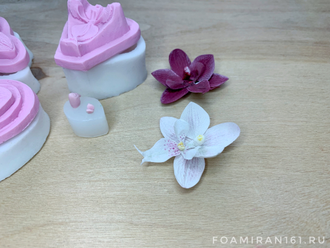 Молд + силиконовый вайнер «НАБОР мини-орхидея» (ELF_decor)