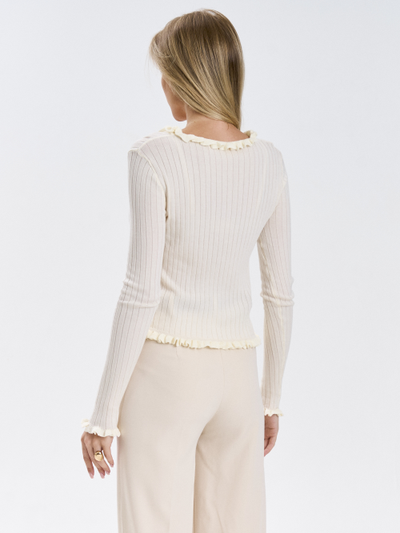 Кардиган вязаный приталенный укороченный на пуговицах