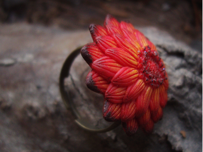 Кольцо "Цветок осеннего Солнца"