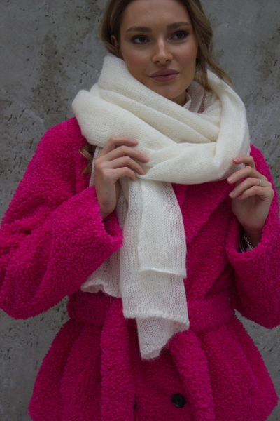 Шарф палантин Vizio Италия 8000 SX белый