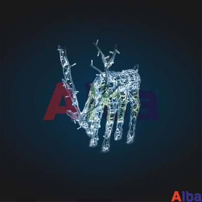 Светодиодный Олень ажур, пьющий