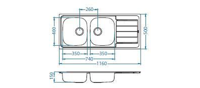 Мойка Alveus Line 100