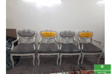 Замена обивки на стульях 