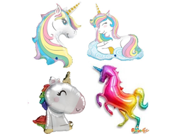 шар с гелием 32"/64 см единорог (на выбор)