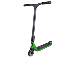 Трюковой самокат Tech Team Provokator 45, зелено-черный, для начинающих райдеров, высота руля 50 см,