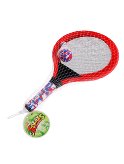 Набор для бадминтона, 2 ракетки, 50 см., волан, мяч, цвет МИКС