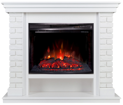 Электрокамин Эльбрус WT с очагом Evrika 25.5 LED