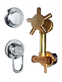 Смеситель для душевых кабин 5-и режимный 120 мм, под хомут