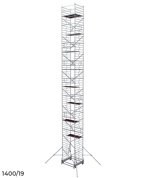Вышка модульная алюминиевая 1400/19