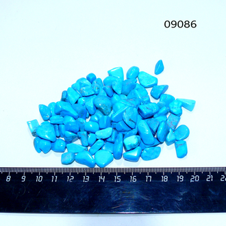 Говлит натуральный тонированный под бирюзу арт.09086: россыпь для декорирования
