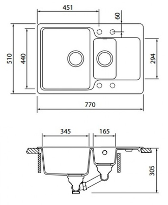 Мойка Schock CAMBRIDGE 60D, 700704 мокка