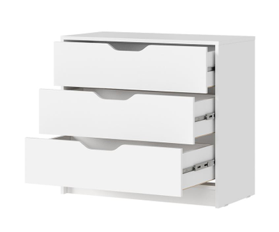 Руна КМ 01 Комод 800  Белый/Белый