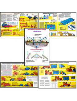Плакаты ПРОФТЕХ "Сеноуборочные машины" (25 пл, винил, 70х100)