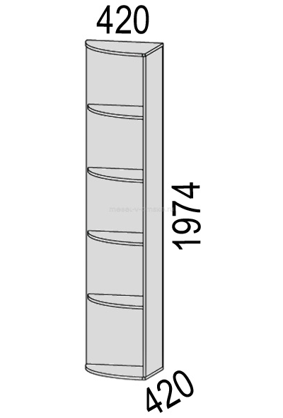 Стеллаж угловой Гермес