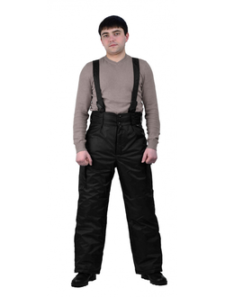 Брюки мужские "Охрана" зимние черные