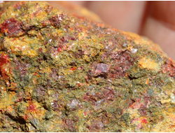 Аурипигмент, Реальгар, коллекционный образец (77*55*45 мм, 263 г) №6418