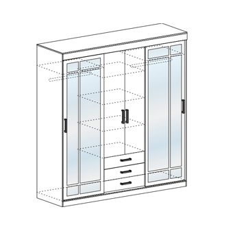 Шкаф-купе "Лидер-2"
