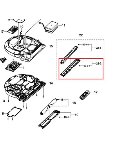 Крышка контейнера для пылесосов Samsung dj97-02495a