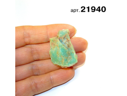 Хризопраз натуральный (необработанный) Казахстан арт.21940: 10,2г - 29*22*156мм