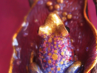 "Песнь Принцессы Вишнёвого Лотоса", фэнтези-брошь в восточном стиле