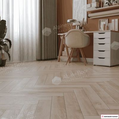 Ламинат Alpine Floor Herringbone 12 Pro Берри LF106-13 34 класс толщина 12 мм с фаской 1.1017 м2