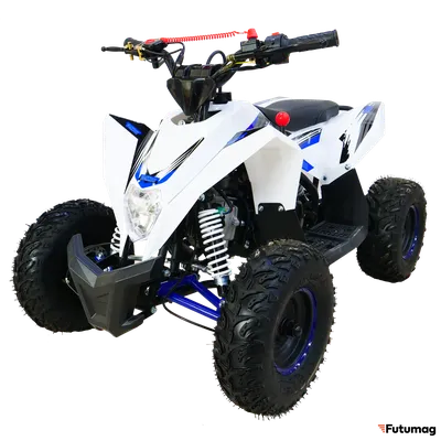 Детский квадроцикл Motax GEKKON 90cc Бензиновый Бело-синий