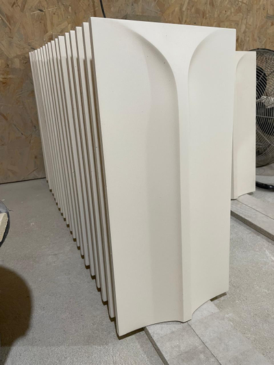 Гипсовая 3D панель "Пинзо" (фото с производства)