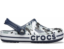 CROCS BAYABAND CLOG GRAPHIC CAMO BLACK