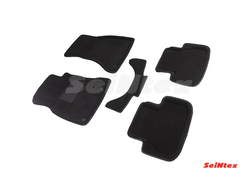 Комплект ковриков 3D AUDI A4(B8)  черные (компл)