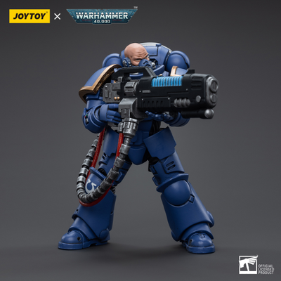 Хеллбластер Ультрамаринов (Warhammer 40k) - КОЛЛЕКЦИОННАЯ ФИГУРКА 1/18 Ultramarines Hellblasters Brother Torsus (JT5376) - JOYTOY