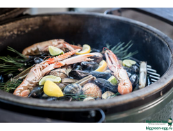 Гриль керамический BIG GREEN EGG Medium, 117625