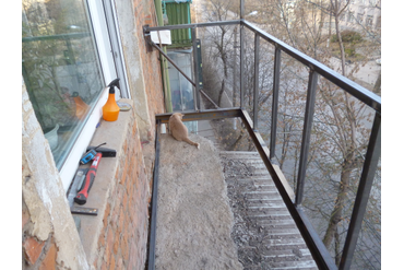 Капитальный ремонт балкона г.Тула (Мастер Вячеслав)