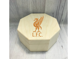 Шкатулка с гравировкой Ливерпуль, Liverpool FC №1