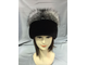 Женская шапка норковая Ретро с пампоном Лилия натуральный мех зимняя, черная Арт. ц-0135