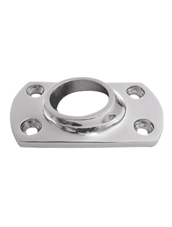 Основание леера 22мм, 76х44 мм, низкое, наклон 60 град