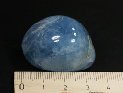 Берилл голубой (Аквамарин), крупная галтовка, Бразилия (35*24*21 мм, 31 г) №35148