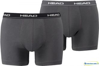 Трусы HEAD Basic Boxer 2P (серый-белый)