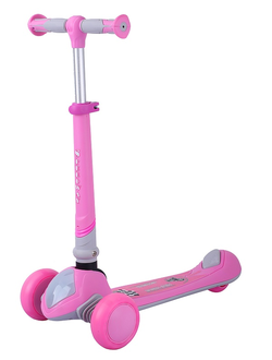 Детский трехколесный самокат SPORTSBABY MS-948 SpeedWay розовый со световыми эффектами