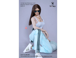 Женский спортивный костюм, набор из 3 предметов (бирюзовый) - 1/6 - Hip-hop suit (SA022A) - SA Toys