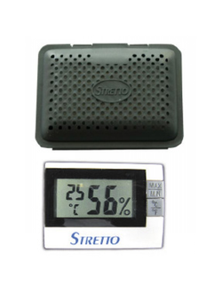 Увлажнитель для скрипки/альта в комплекте с гигрометром Stretto